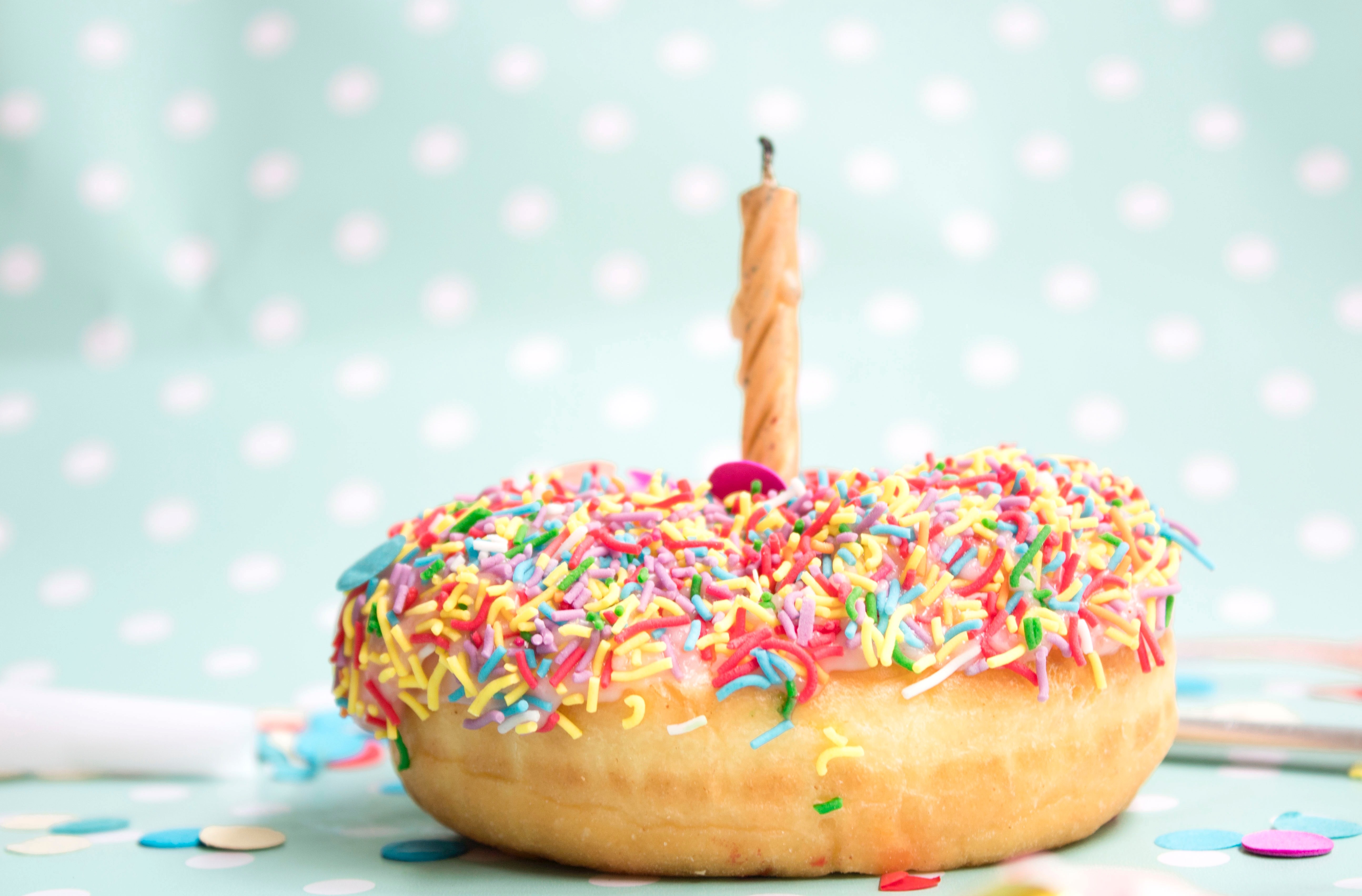 birthday donut